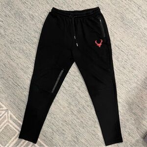 Black BuckedUp Jogger with Red Logo
